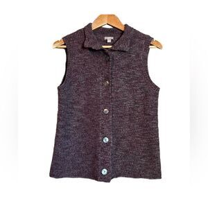 J. Jill wool & alpaca blend purple vest